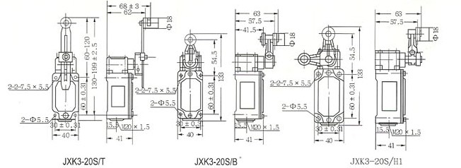 LXK3pd行程开兛_形尺寸图