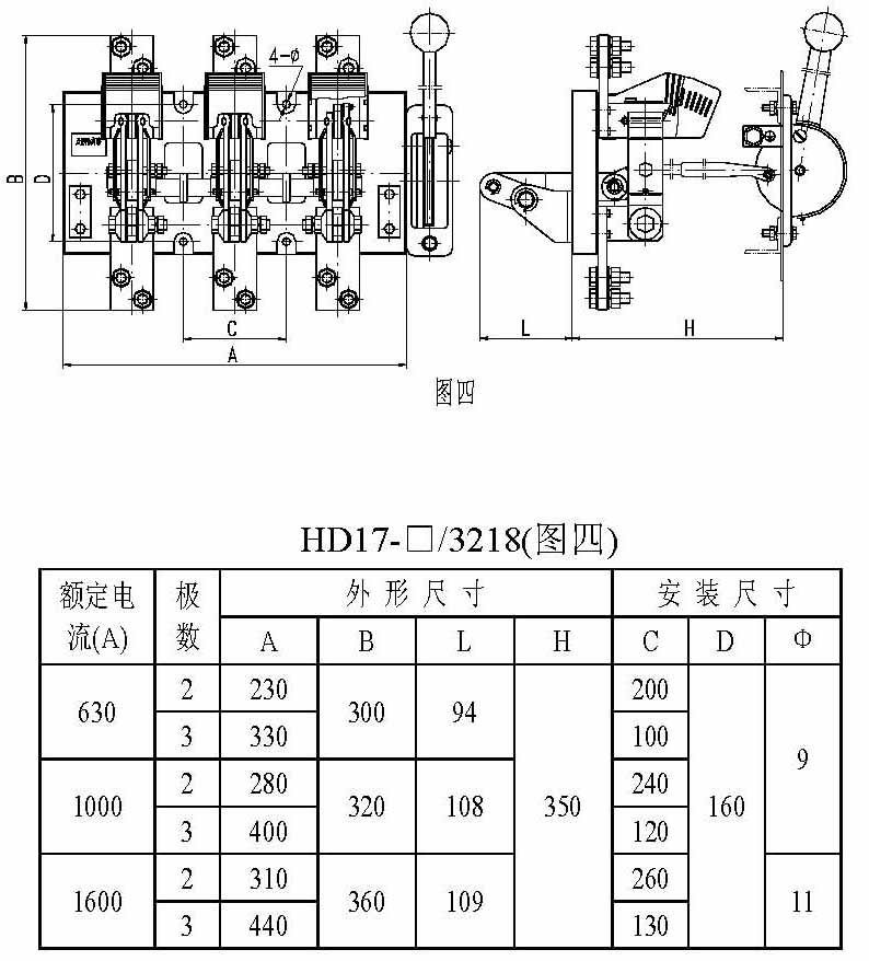 HD17pd刀形隔d外Ş寸4