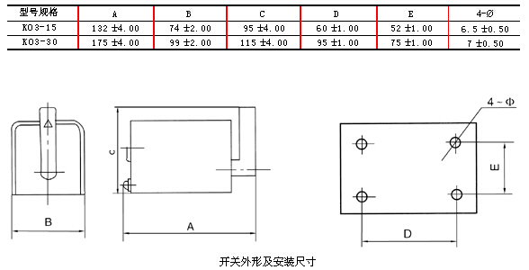 KO3pd倒顺开x(chng)U图外Ş?qing)安装尺寸? title=